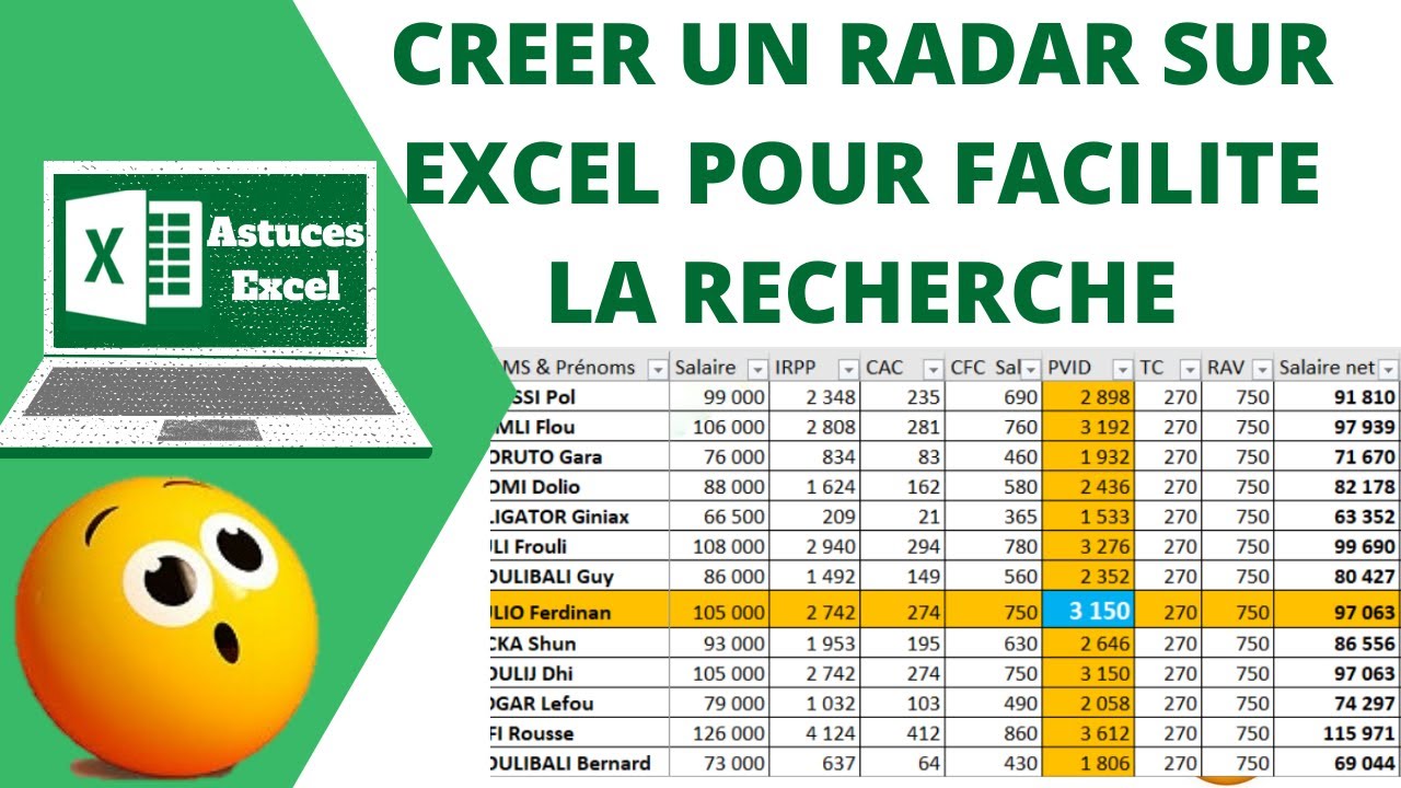 Astuce Excel : comment faire une recherche en fonction de la ligne et de la colonne 💡