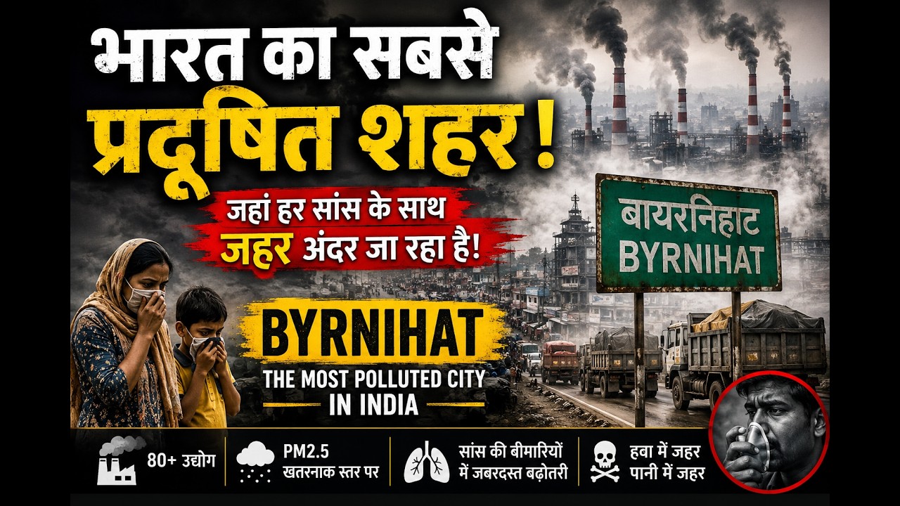 India's Most Polluted City 😱 | The Shocking Truth About Byrnihat #environment