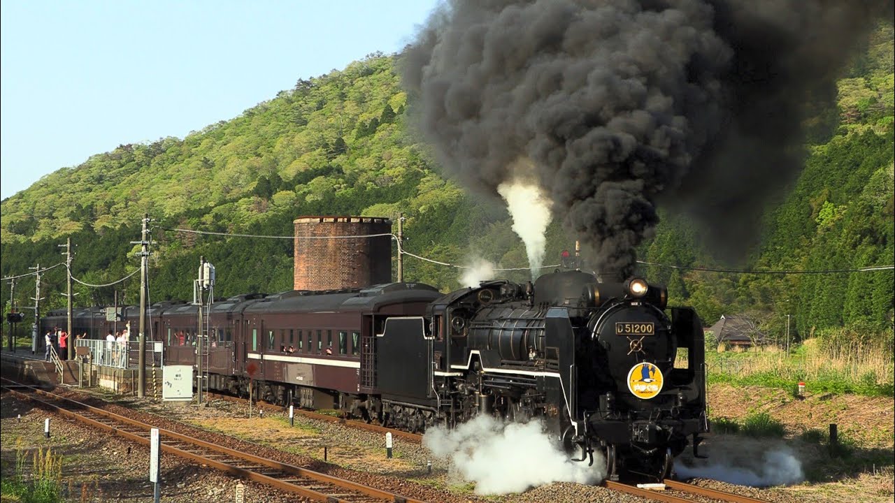 【デゴイチ激走！】SLやまぐち号 D51200号機 五月晴れの山口線　2025.5.4　Japanese Steam Locomotive D51 【蒸気機関車】