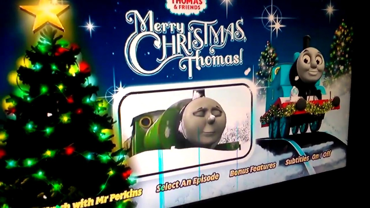 Thomas and friends merry Christmas Thomas DVD menu walkthrough