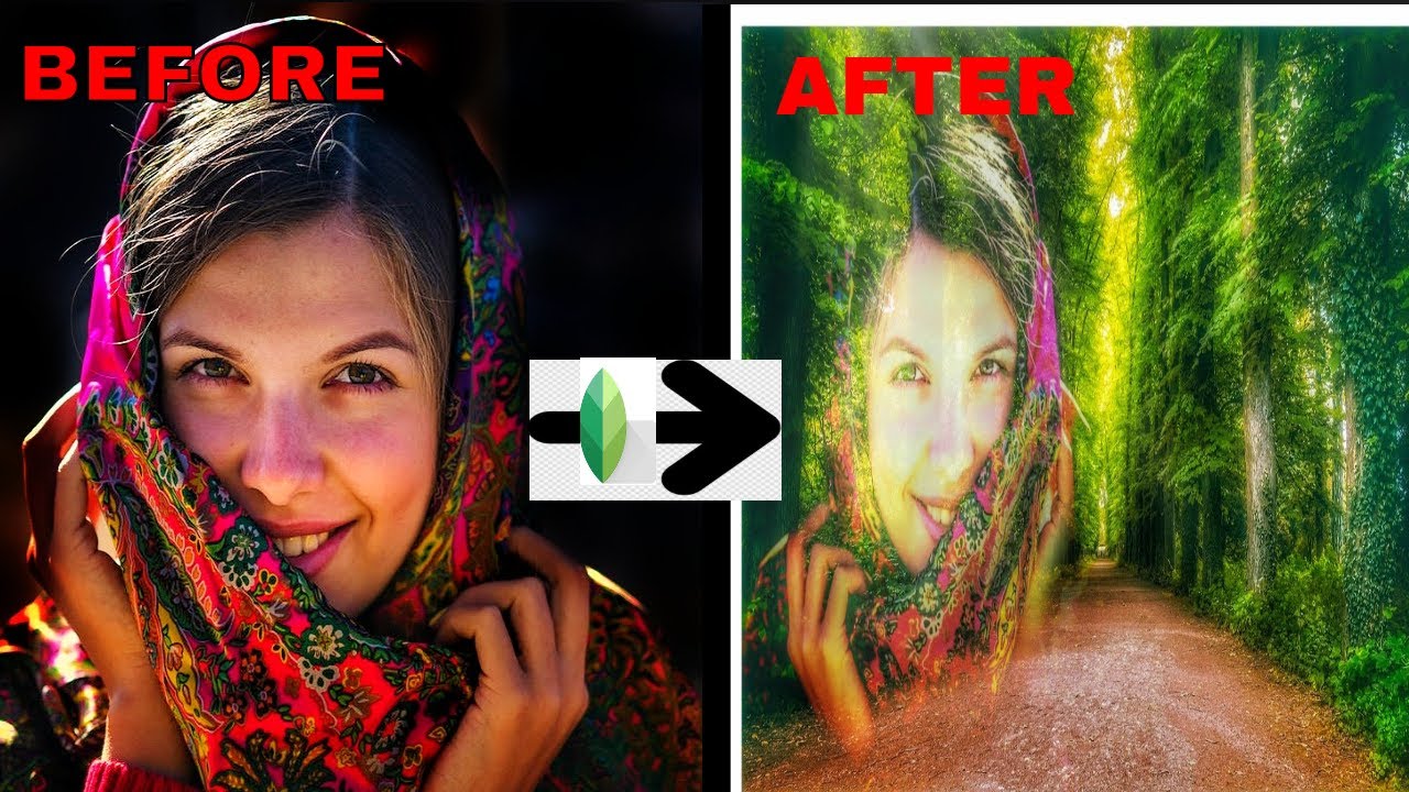 Snapseed Double Exposure |Change Background | Apply Blending Mode