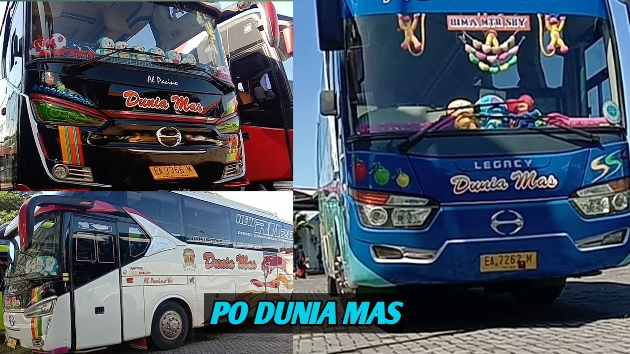Barisan bus Dunia Mas yang ada di Terminal Mandalika