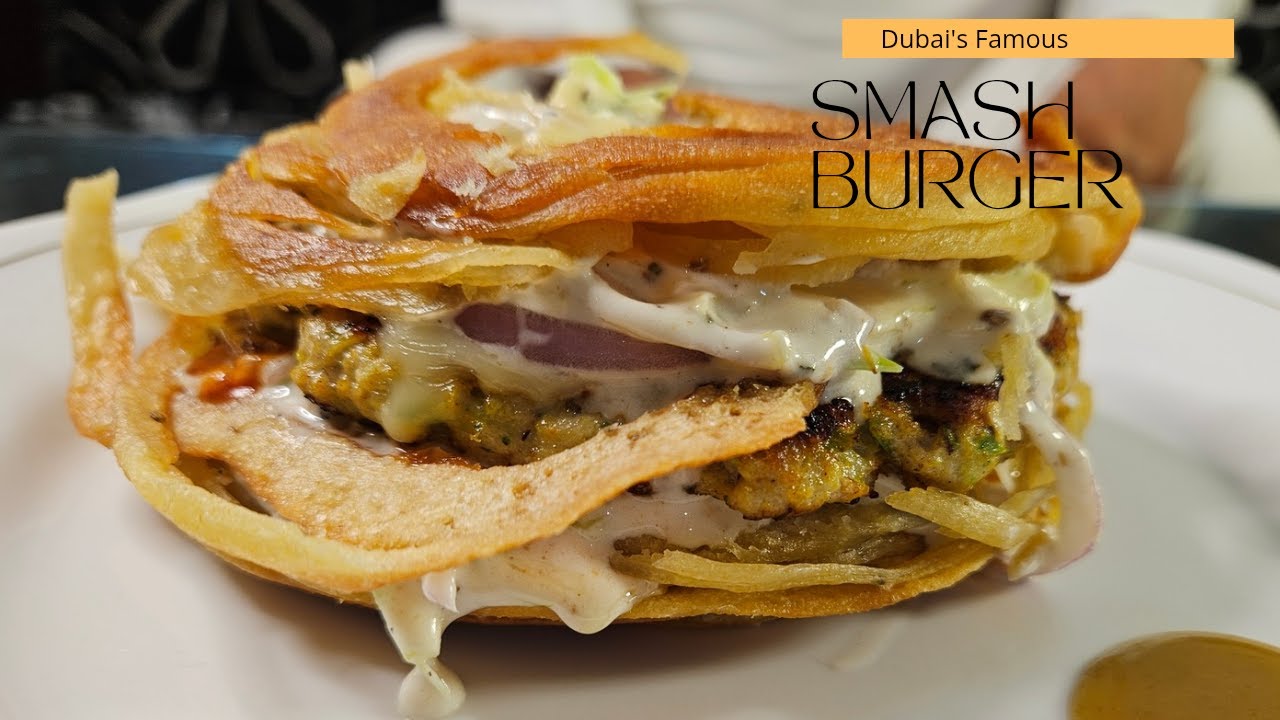 Dubai Viral Paratha Smash Burger | Crispy Smash Burger at Home | Burger That Broke the Internet