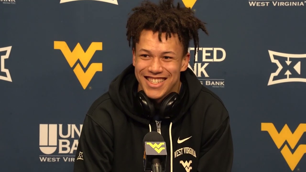 BlueGoldNews.com: WVU Mens Basketball James Okonkwo 1/27/23