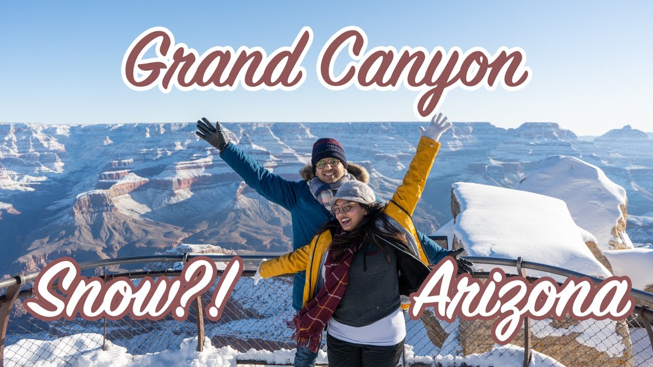 Arizona Road Trip in snow storm to Grand Canyon, Antelope Canyon, Horseshoe Bend and Sedona in 4k