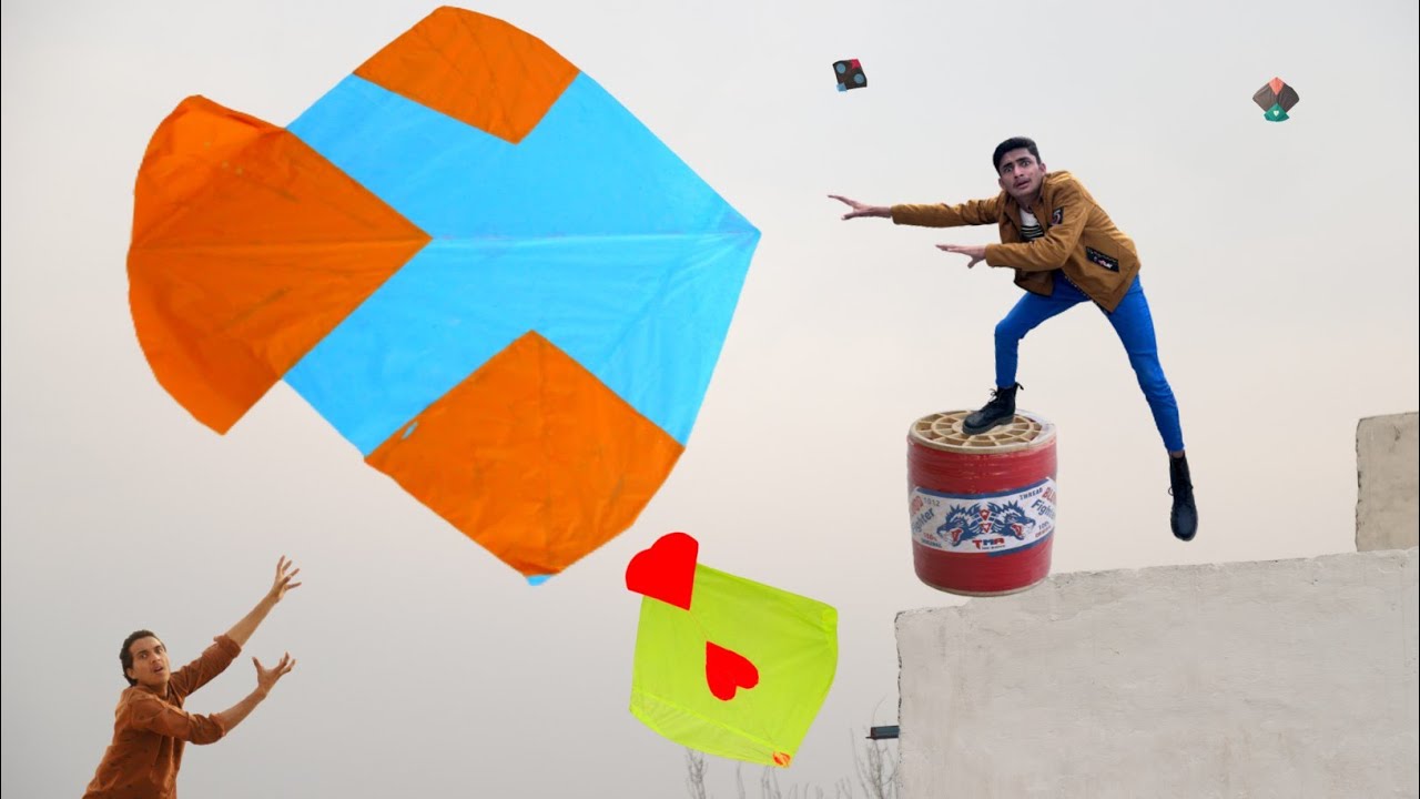 ColourFul Kite Caught Vs Gudda Challenge Night