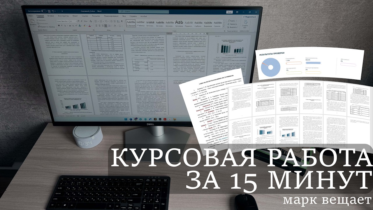 Как написать курсовую работу РЕАЛЬНО за 15 минут в 2026 году | Курсовик-AI