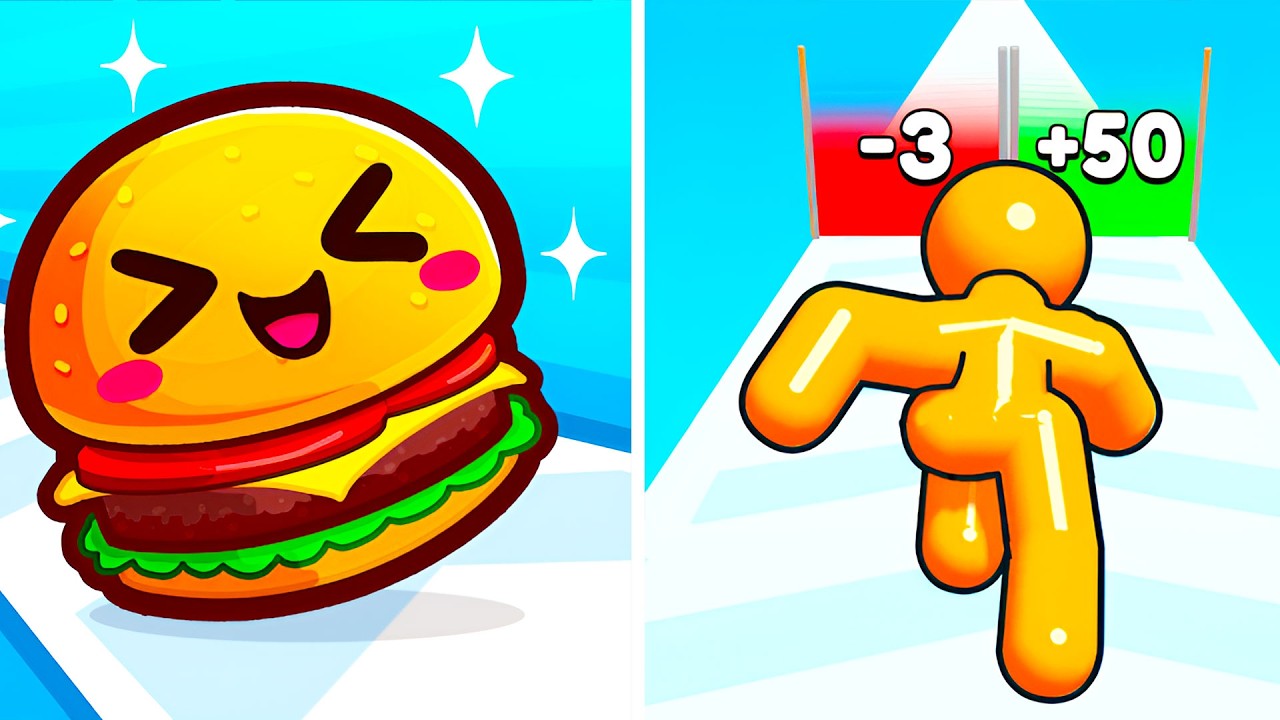 Food Run VS Tall Man Run - All Levels Max Update Walkthrough Mobile NEW Gameplay