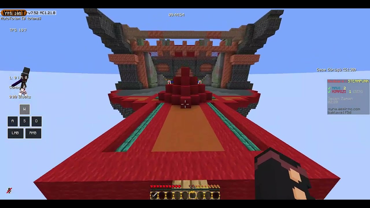 Minecraft  oyna.aesirmc.com bedwars