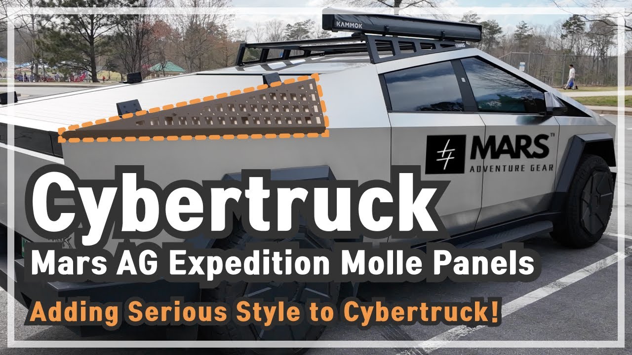 Ulepszenie wyglądu czołgu Cybertruck! Panel Molle Mars AG. Instrukcja instalacji krok po kroku i ...