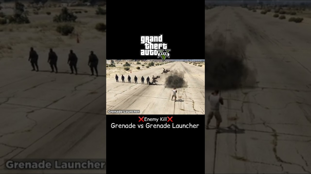 How many enemies are going to kill with grenade and grenade launcher. #gaming #gtaonline  #grenade