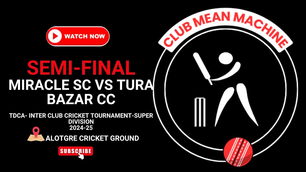 Miracle SC vs Tura Bazar CC Live Cricket Match | TDCA INTER CLUB TOURNAMENT (DIV A) SUPER DIVISON 2