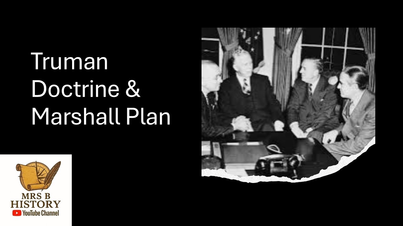 Truman Doctrine and Marshall Plan GCSE Cold War Edexcel History