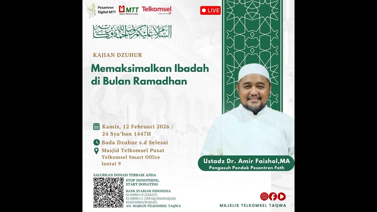 Kajian Dzuhur_Dr Amir Faishol Fath  MA_12 Februari 2026/24 Sya'ban 1447 H