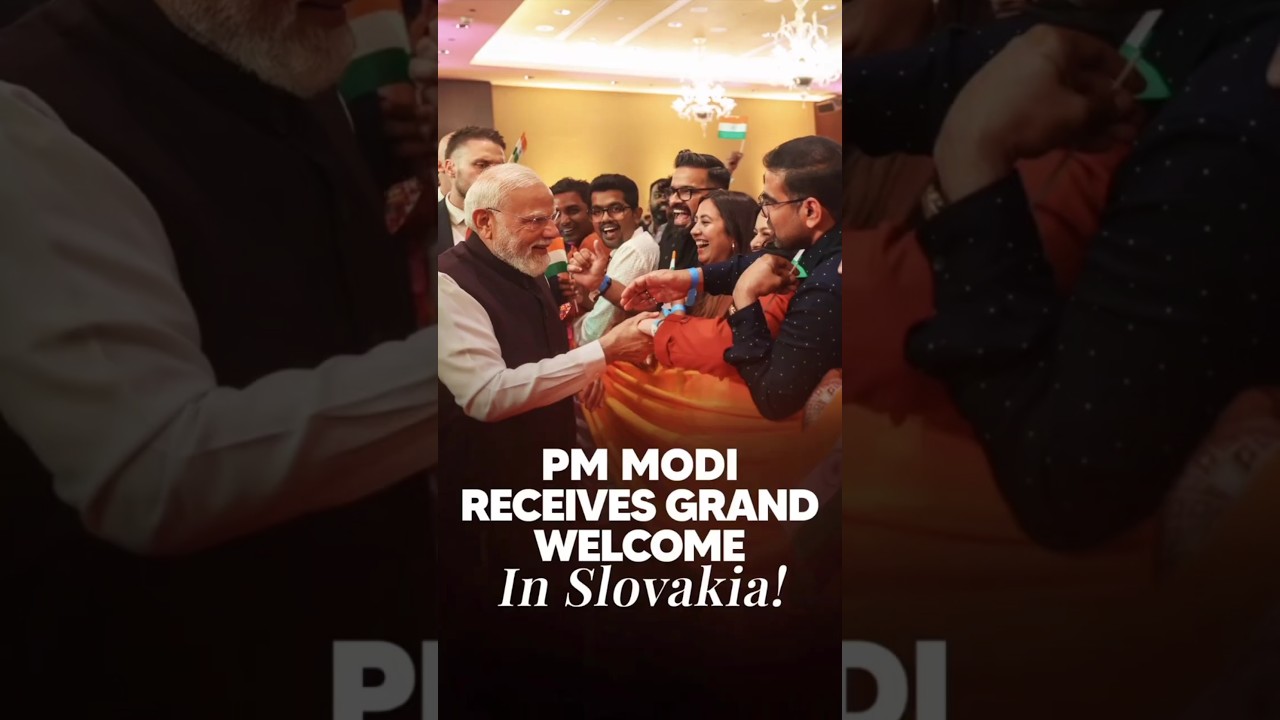 PM Modi Receives Grand Welcome in Slovakia