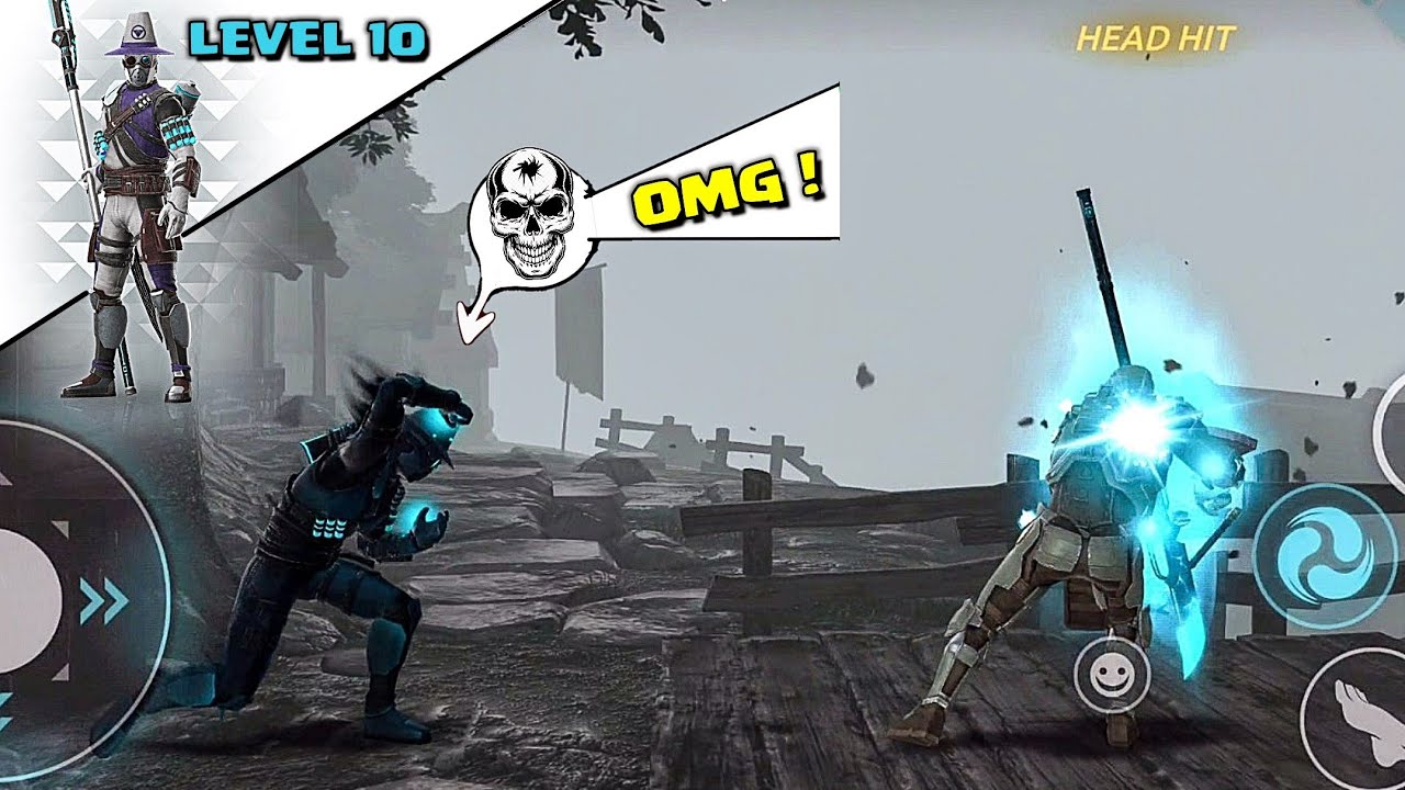 Shadow Fight Arena - Level 10 AZUMA is so good | LOCKDOWN vs Naginata Flight