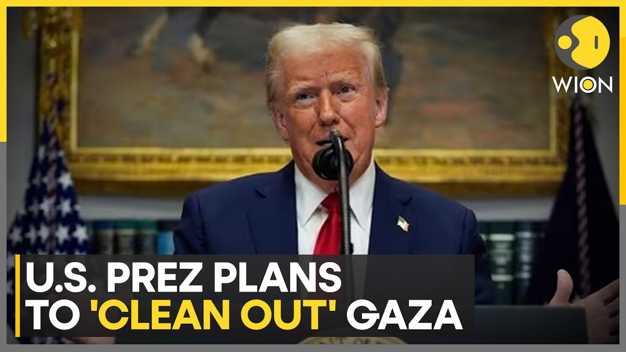 Trump Floats Plan To &lsquo;clean Out&rsquo; Gaza, Move Palestinians To Egypt And Jordan | World News | WION