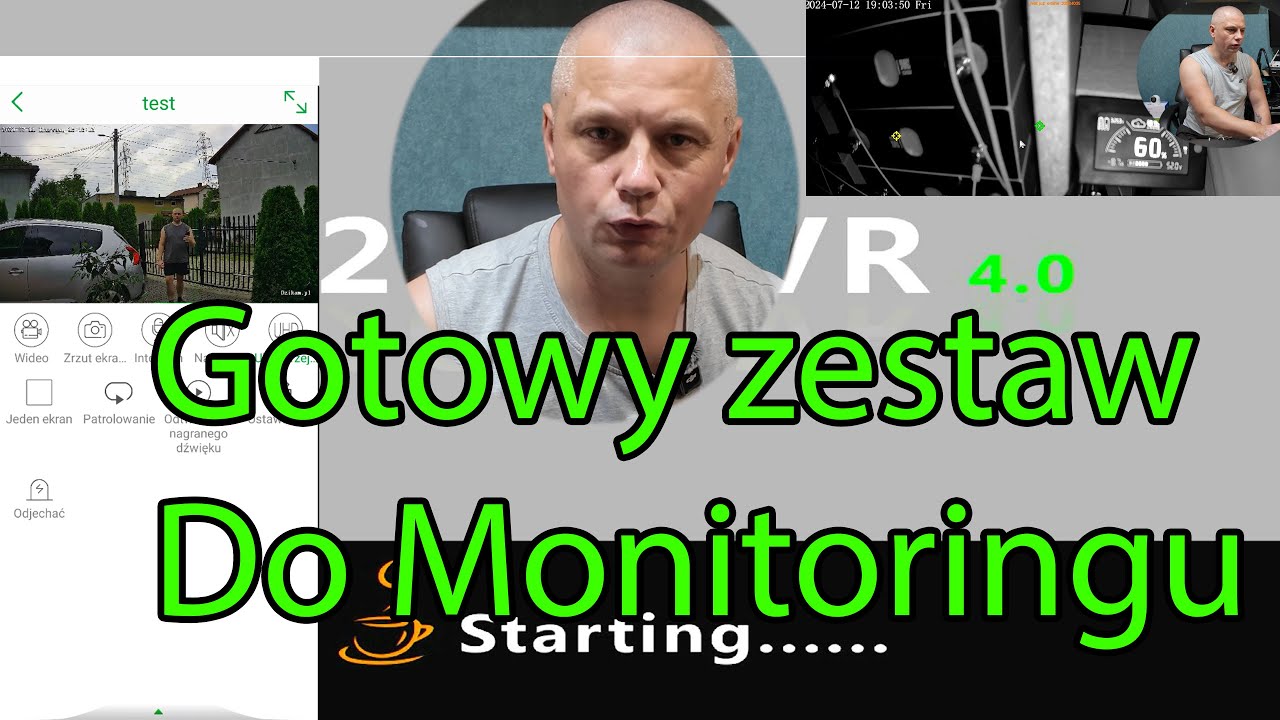 Zestaw do monitoringu z kamerami IP 8MP oraz kamerami 5MP