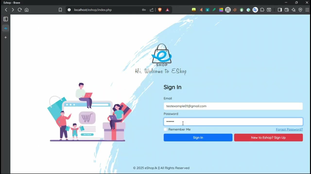 Web Project Task 03 | Program The User Sign-In Process | Java Institute | 1st Year