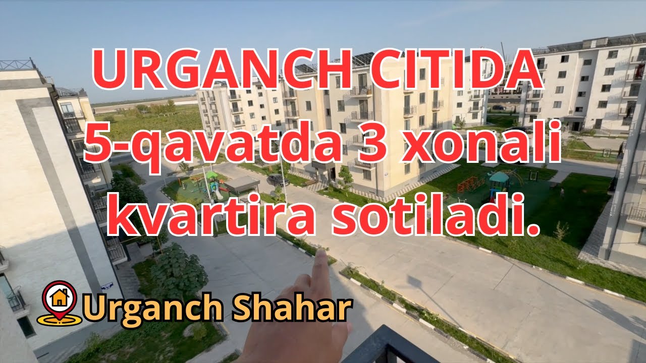 URGANCH CITIDA 5-qavatda 3 xonali kvartira sotiladi.