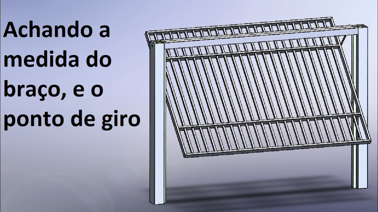 Curso de Serralheiro, Achando a medida do braço, e o ponto de giro - video#5
