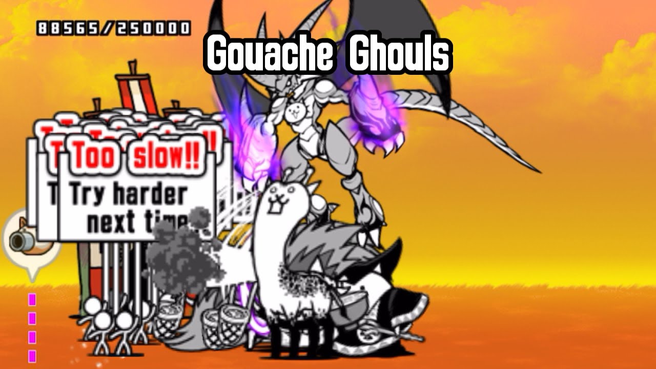 Gouache Ghouls Tutorial - Battle Cats