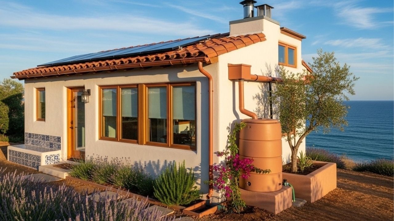 Passive Modern Mediterranean: Climate-Responsive Design for Tiny Homes