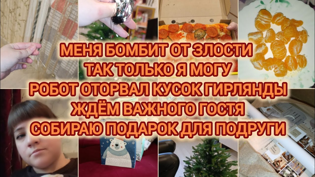 VLOG | МЕНЯ БОМБИТ ОТ ЗЛОСТИ | РОБОТ ОТОРВАЛ ГИРЛЯНДУ | ЖДЁМ ВАЖНОГО ГОСТЯ | ПОДАРОК ДЛЯ ПОДРУГИ