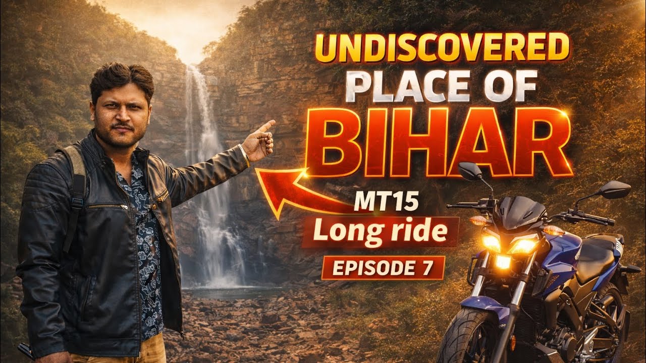 Hidden Waterfalls of Bihar 🏞️ | Episode￼, 6 & 7  | MT15 Adventure Ride @mdstudiocolors