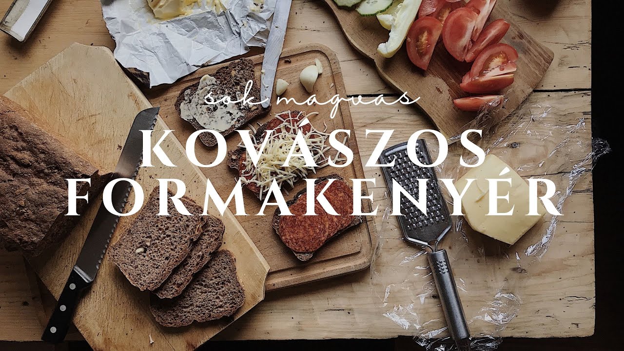 Kovászos teljes kiőrlésű sok magvas formakenyér 🍞