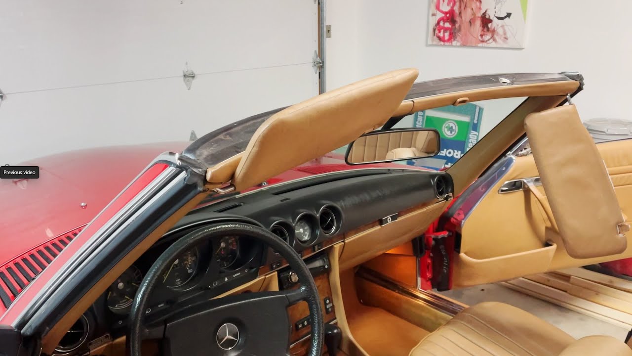 1984 Mercedes 380SL R107 Sun Visor repair
