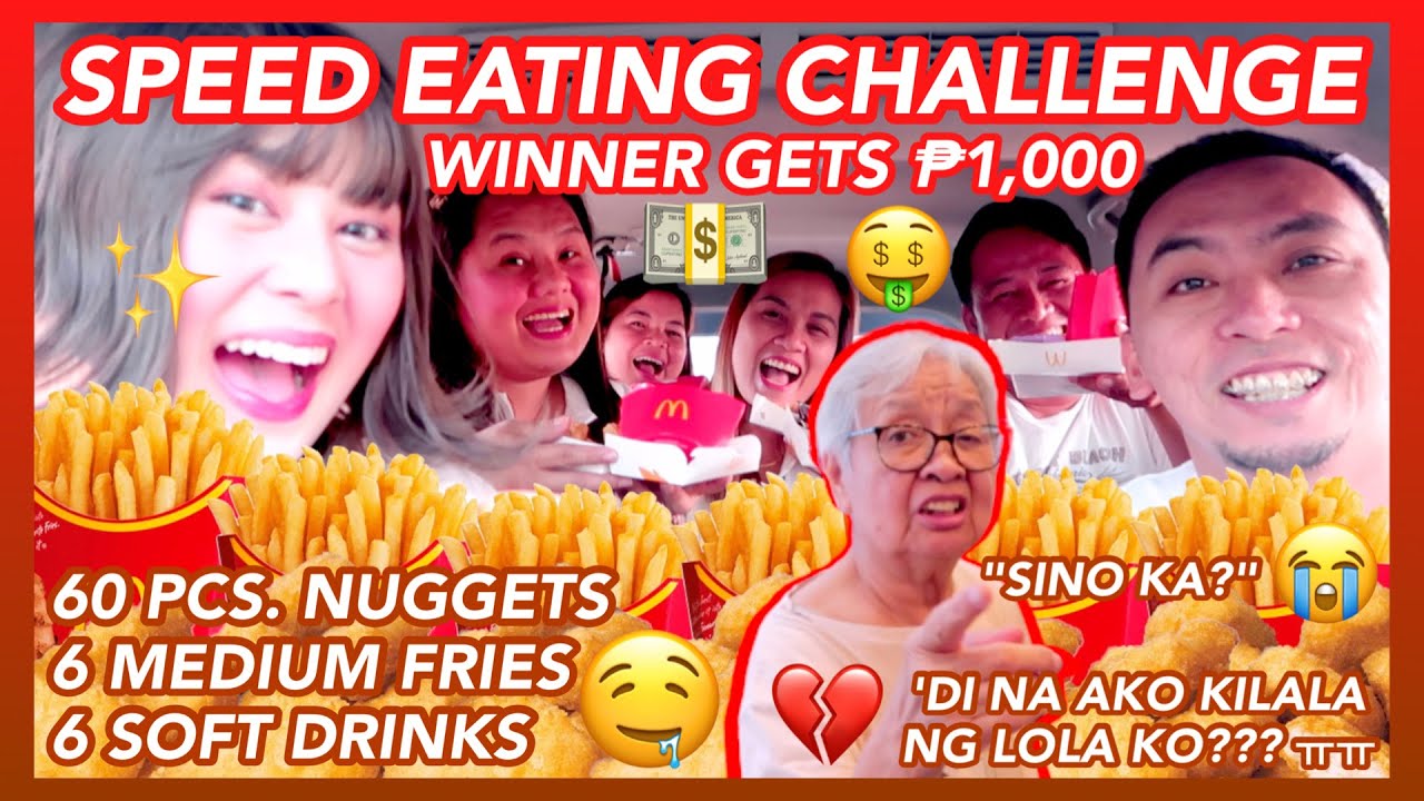 60 PCS. NUGGETS SPEED EATING CHALLENGE (MCDO MEETS BT21) 🐔〽️ + HINDI NA AKO KILALA NG LOLA KO??? 😭💔