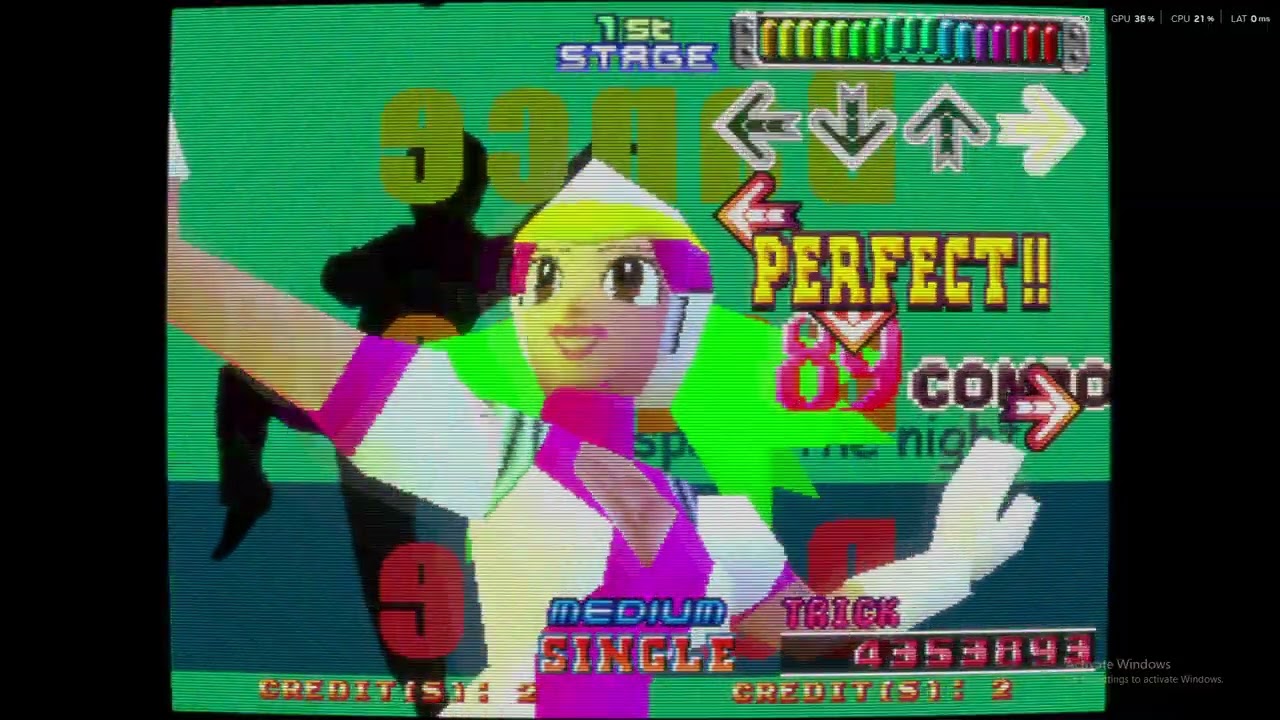 (MAME 0.280) Dance Dance Revolution 3rdMIX - Ver.Korea (GN887 VER. KAA) - Gameplay