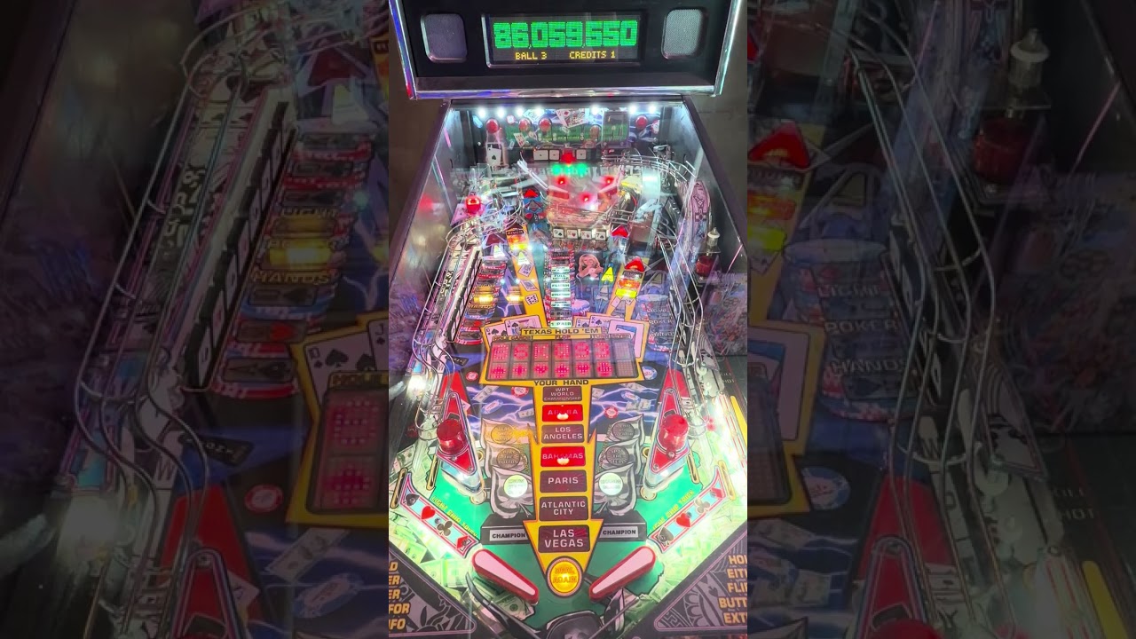 World Poker Tour Pinball Gameplay