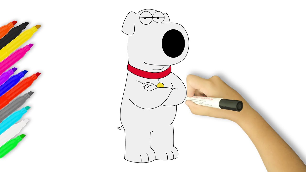 How to Draw Brian Griffin | Family Guy