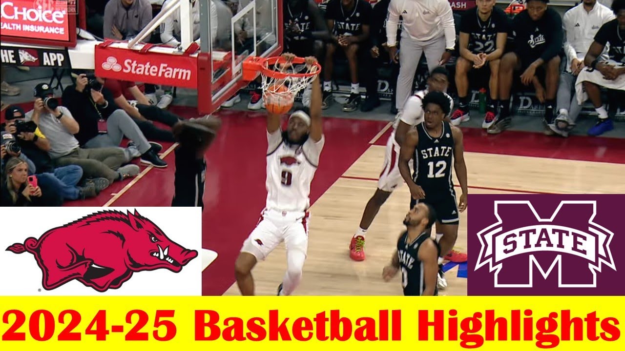 #25 Mississippi State vs Arkansas Basketball Game Highlights 3 8 2025
