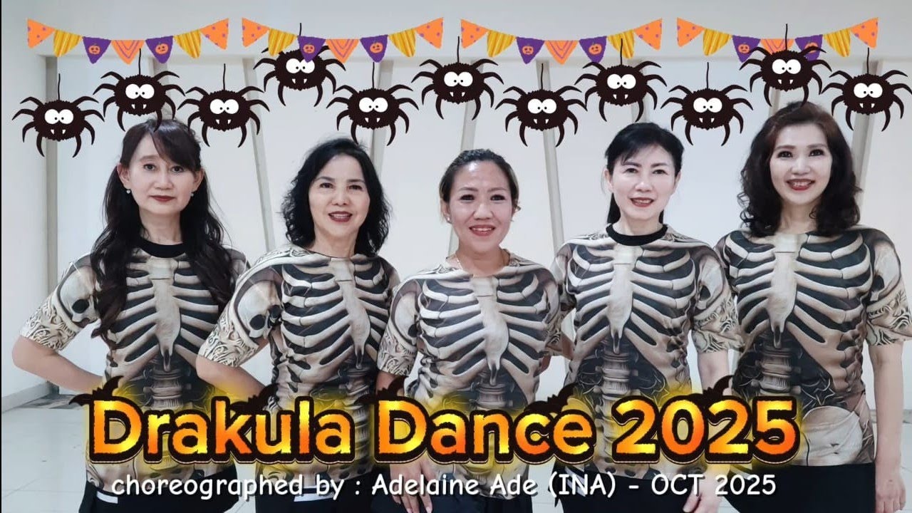 Drakula Dance 2025 (Halloween Edition) - Line Dance - Choreo:Adelaine Ade (INA) - October 2025