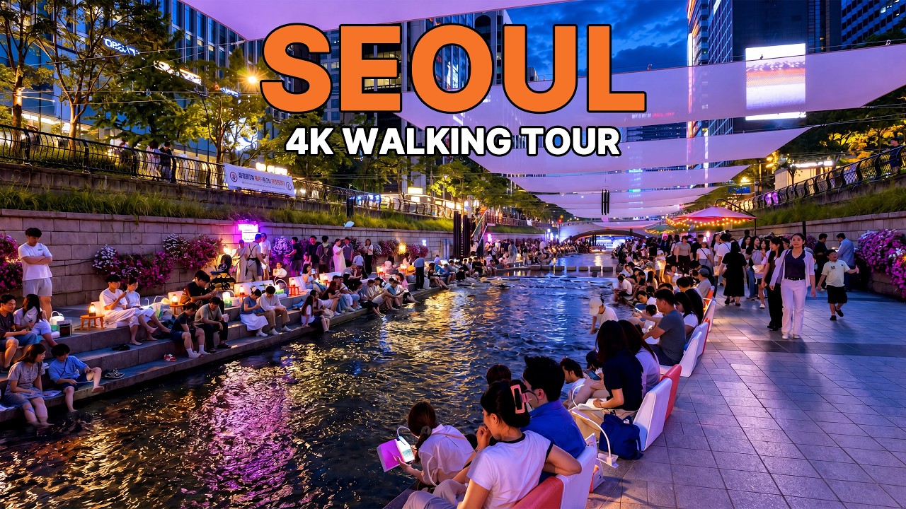 [South Korea] Seoul Jongno 4K Walking Tour | Full Version Ikseon-dong, Gwanghwamun & Myeongdong