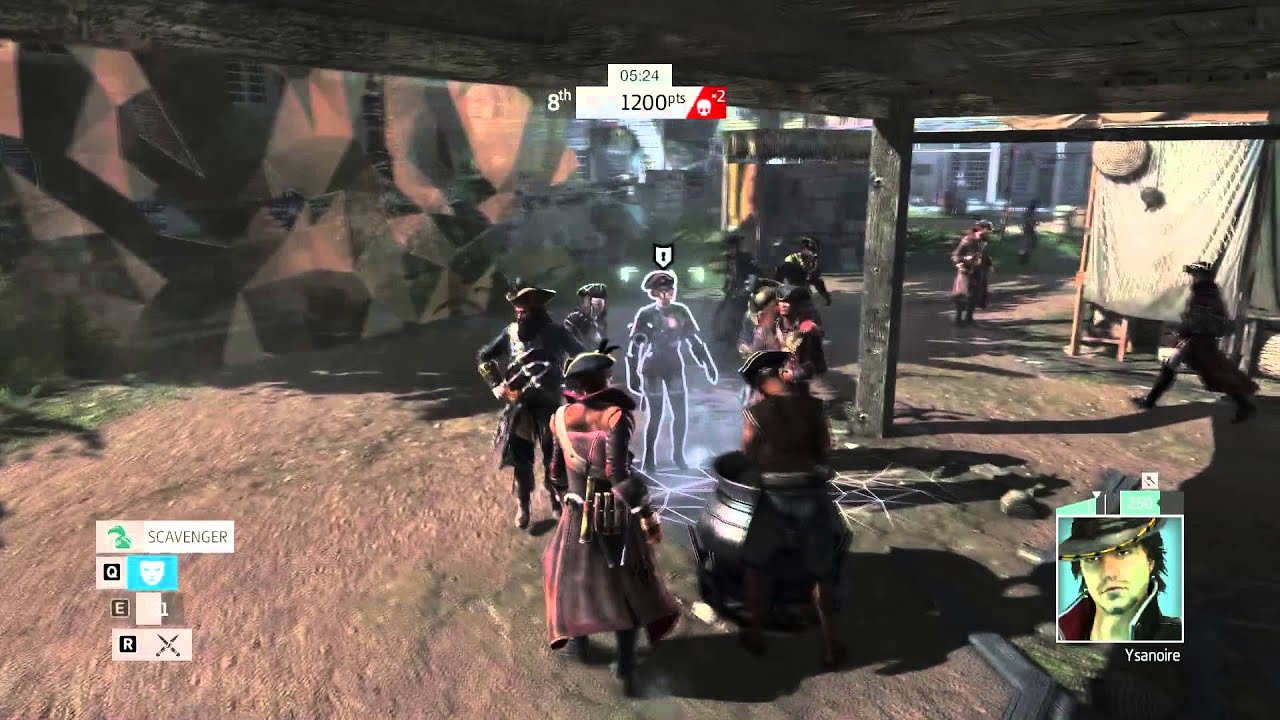 Assassin's Creed IV  Black Flag Multiplayer: Deathmatch (Lady Black) Competitive Lobby 5  04.09.14