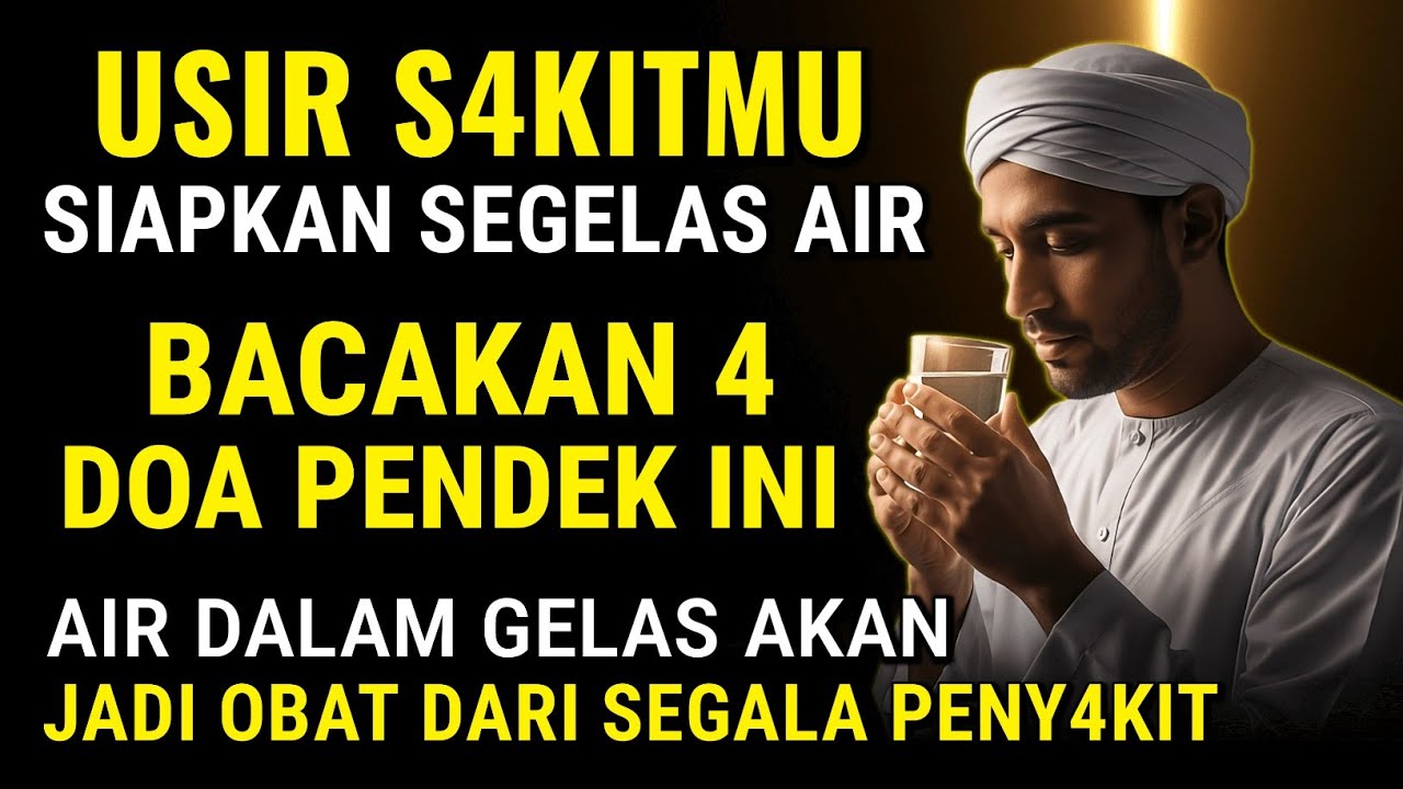 BUKTIKAN SENDIRI !! 4 Bacaan Doa Menyembuhkan Segala Penyakit Dengan Segelas Air Putih