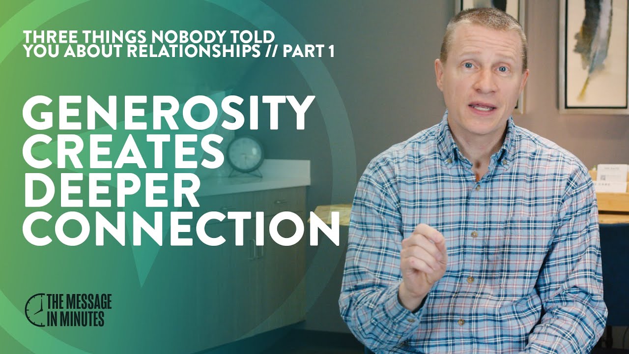 Generosity Creates Deeper Connection and How To Do It