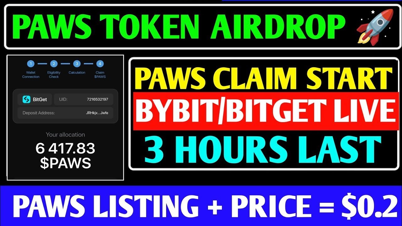 Paws Token Claim | How to Withdraw Paws Airdrop | Claim $PAWS Centralized Exchanges |Paws New Update