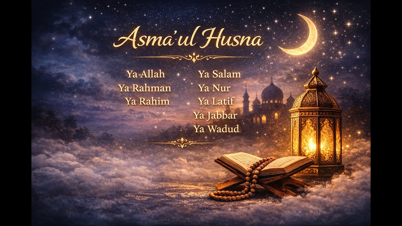 Dzikir Asmaul Husna Merdu | Ya Allah Ya Rahman Ya Rahim | Ritual Sebelum tidur