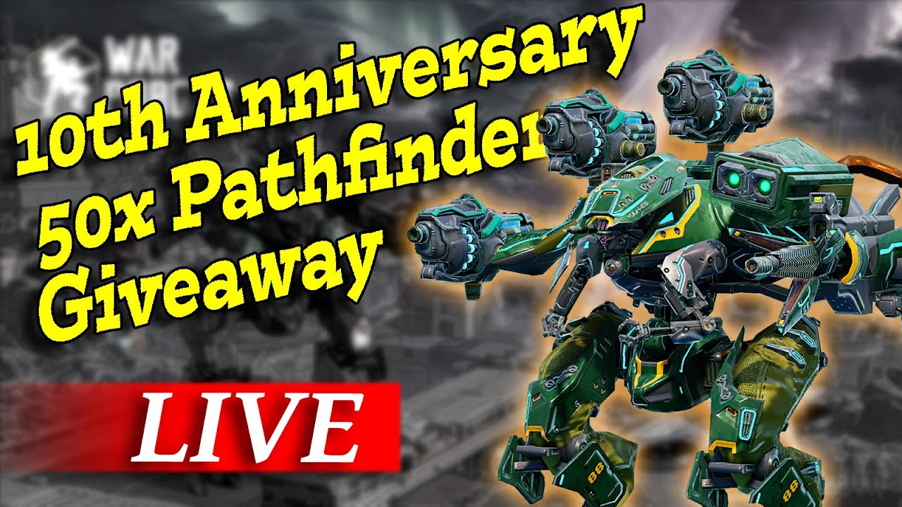 War Robots 10th Anniversary Big Pathfinder Giveaway