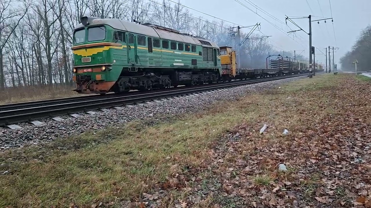 Тепловоз М62 у роботі | Потужність дизеля на українських рейках | Потяги України | Diesel Locomotive