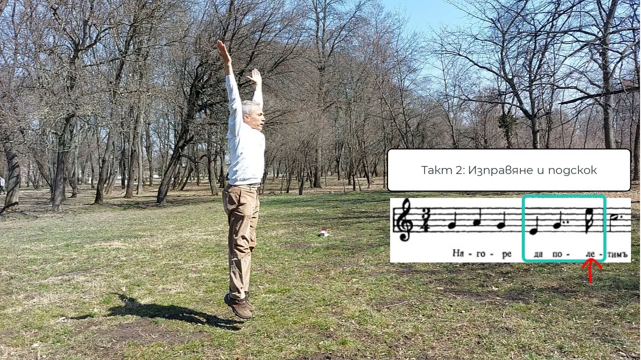 Паневритмия: Упражнение №12 "Скачане" - видео урок