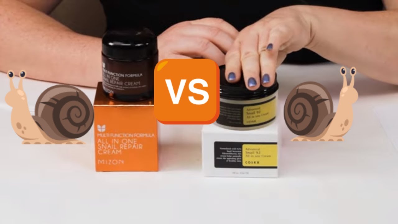 Mizon All In One Snail Repair Cream 🐌 VS 🐌 Cosrx Advanced Snail 92 All in One Cream
