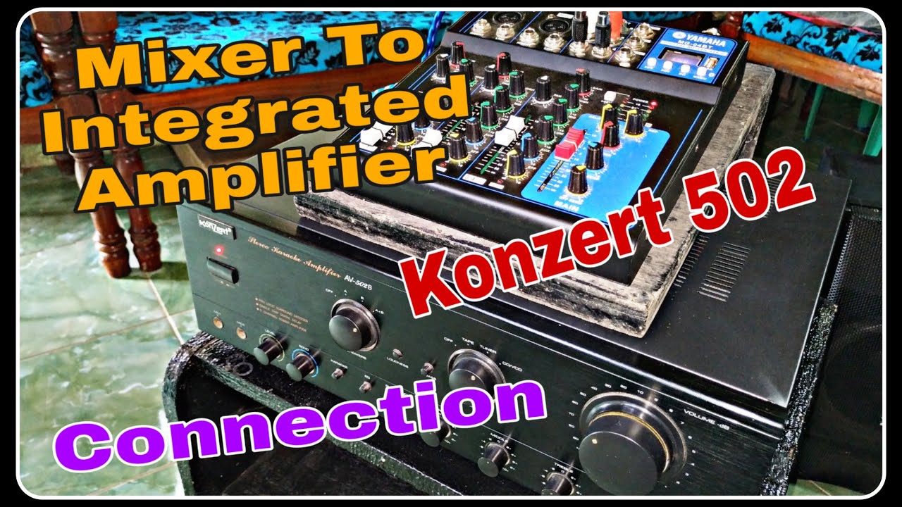 Mixer To  Amplifier Connection  Konzert 502