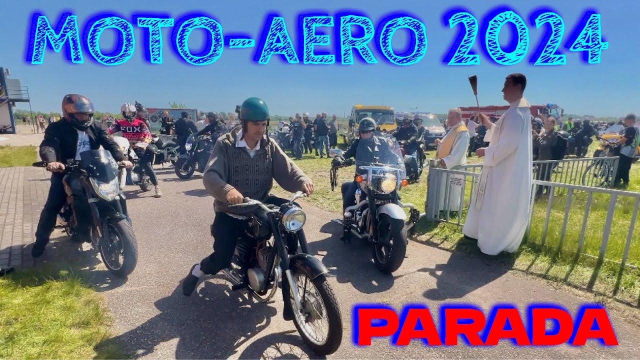 Parada i święcenie motocykli - MOTO-AERO 2024 / Lotnisko KRUSZYN