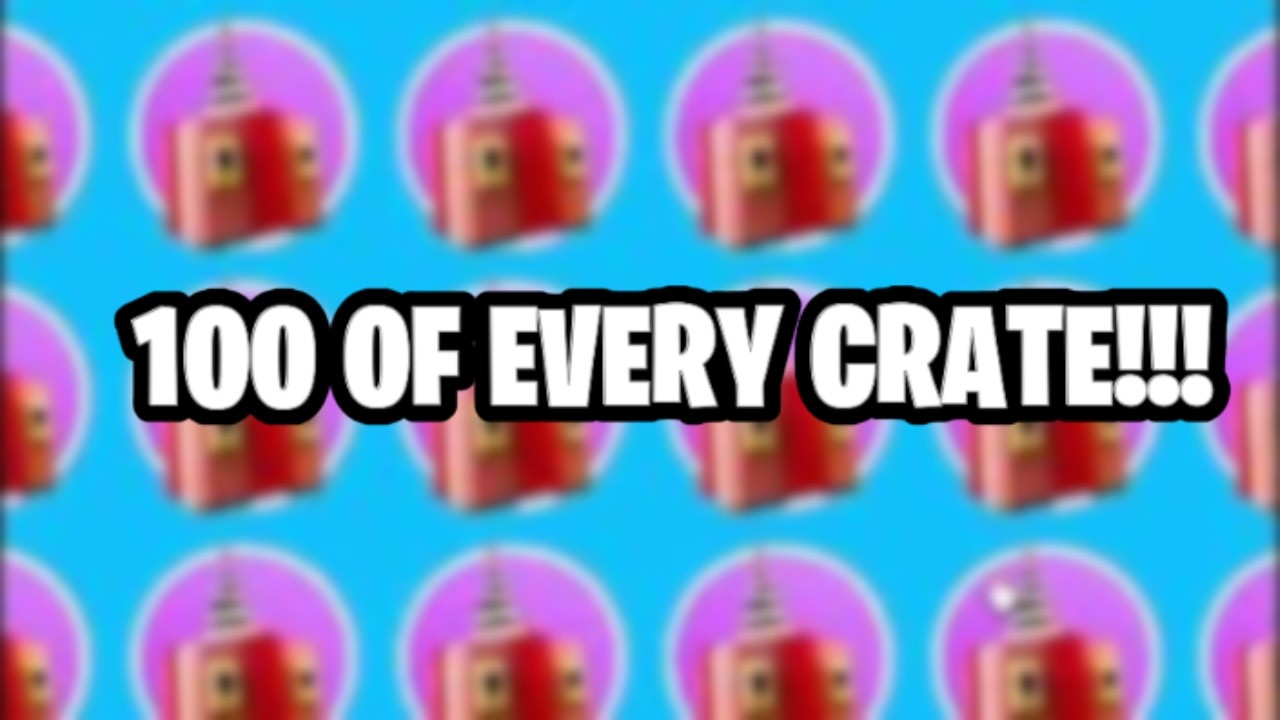 Opening 100 Of EVERY CRATE... (INSANE SHINY LUCK!!)